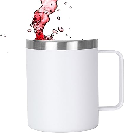 Insulated Travel Mug With Handle  Coffee Cup with Lid Handle Travel Insulated Mug  Water Cups Insulated Water Bottle Car Coffee Mug for Drink Coffee Hot Iced