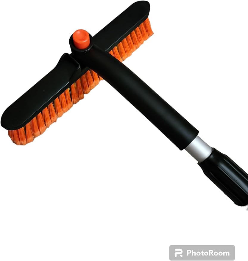 Rotating Snow Brush for Cars Extendable Snow Cleaner For Cars Ice Scraper with Brush For Cars,Trucks, and SUVs Windshield Scraper For Ice Snow Ice Scraper for Cars, Trucks and SUVs