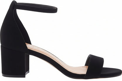 TOP Moda Darcie-1 Ankle Strap Dressy High Heel Sandal, Non-slip Sole, For Wedding, Party, Prom, Evening Wear, or Any Occasion, Sleek Style Block Heel Sandals