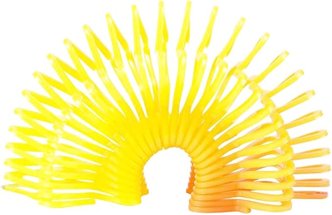 The Dreidel Company Rainbow Coil Spring Assortment, Heart, Star, Butterfly, Circle Shaped Coils, Party Favor for Kids, 1.4" (35mm) (12-Pack)