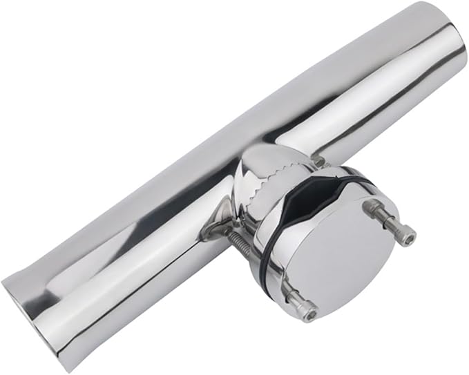Stainless Steel Suitable for 32-50MM Pipe 360° Clamp Fishing Rod Holder 1-1/4'' to 2''Boat Accessories Marine