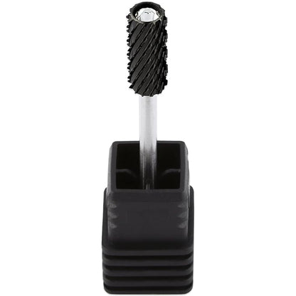 USA PANA Professional 332" Shank Size - Crystal Top Small or Large Barrel Carbide Bit - Nail Drill Bit for Dremel Machine - (Small Barrel, 2X Coarse Grit, Black)
