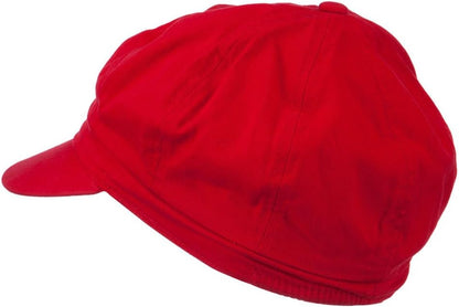 Youth Circle Mario Embroidered Cotton Newsboy Cap