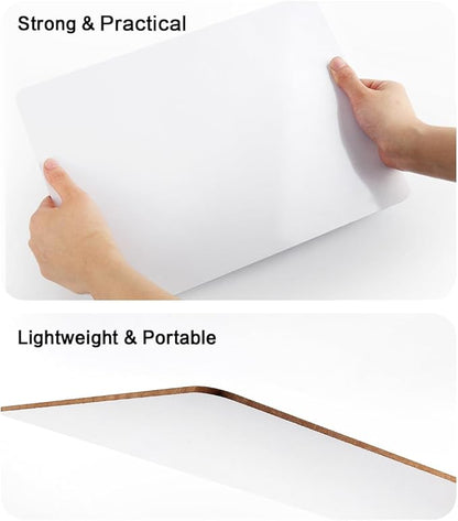 Dry Erase Lapboards, HERKKA 35 Pack Double Sided Dry Erase Lap Boards 9 x 12.5 Inch, 35 Markers, 35 Erasers, Small Dry Erase Boards for Students Classroom Teacher Supplie