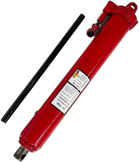 Heavy duty stroke 12 ton hydraulic Jack Ram Jack engine lifting crane with handle