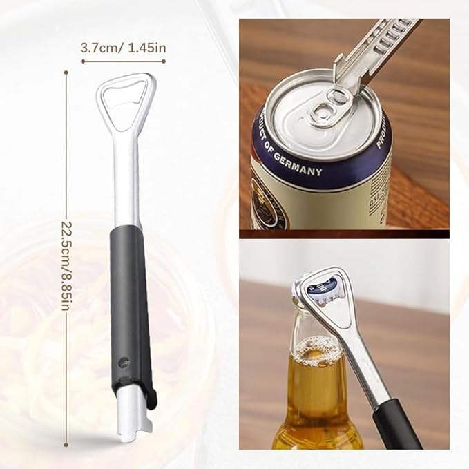 Adjustable Jar Opener for Weak Hands, 2024 New Adjustable Multifunctional Stainless Steel Can Opener, PortableJar Lid Gripper, Manual Jar Bottle Cap Opener for Home Kitchen Gadgets(1pcs)
