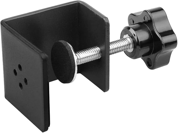 Heavy Duty Metal C-Clamps for Woodworking, Table Saw Fence Clamps with Protective Pad, 1 Pack Table Clamp for Fixed Acrylic Sheets, Plexiglass Sheets, Plastic Sheets, Wood Sheets
