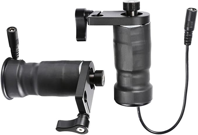 Vidpro MH-430 Motorized Pan & Tilt Gimbal Head - Complete Set Includes Joystick Cables Adapter and Carrying Case - Remote Control Pan Tilt and Rotate DLSR Camcorder Video Equipment Compatible
