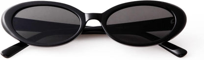 Oval Sunglasses for Women,90s Retro Small Trendy Shades Vintage Chic Cute,Skinny,Lightweight,Comfortable Fit,UV400 Protection,Daily Driving,Beach Trips,Everyday Wear,Street Style