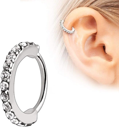 316L Stainless Steel Multi-Jeweled Annealed Seamless Ring 16GA