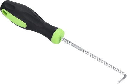 PATIKIL O-Ring 90 Degree Pick 170mm, Oil Seal Gasket Precision Screwdriver Puller Remover Removal Tool, Green