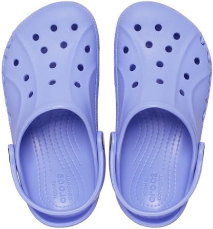 2-3 years old Crocs Kids' Classic Glitter Clog, Purple Digital.