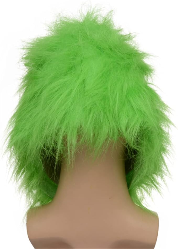 NEFSO Christmas Mask Green Cosplay Mask, Adult Plush Christmas Latex mask