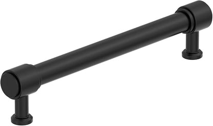 Amerock Faircrest 6-516 inch (160mm) Center-to-Center Matte Black Cabinet Pull, BP37465MB