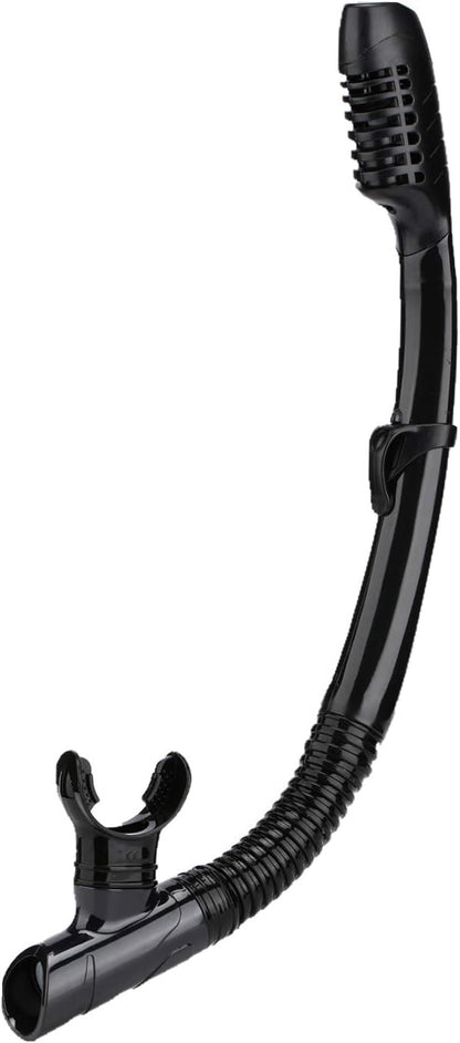 Dry Snorkel Easy Breath Diving Snorkel for Snorkeling Scuba Diving Swimming with Top Dry Valve and Food Grade Silicone Mouthpiece for Adult Youth