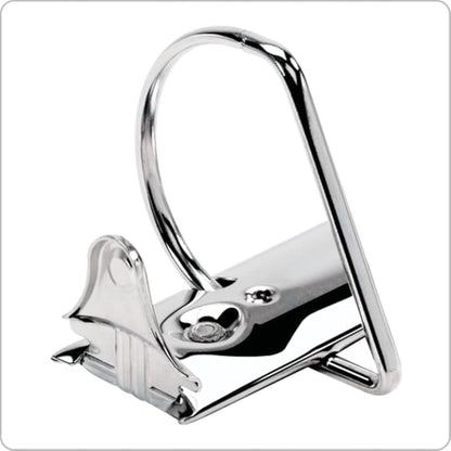 Cardinal Performer 3-Ring Binder, 3", Non-Locking Slant-D Rings, 540-Sheet Capacity, ClearVue Presentation Binder, Nonstick, PVC-Free, White (17500)