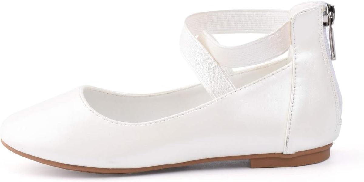 Nova Utopia Toddler Little Girls Dress Ballet Ankle Strap Flat Shoes .