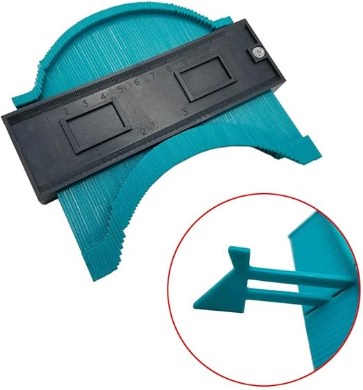 2024 Green ABS Contour Profile Copy Gauge 0-120MM Measuring Range Device Accessory Uneven Contour Measurement Tools