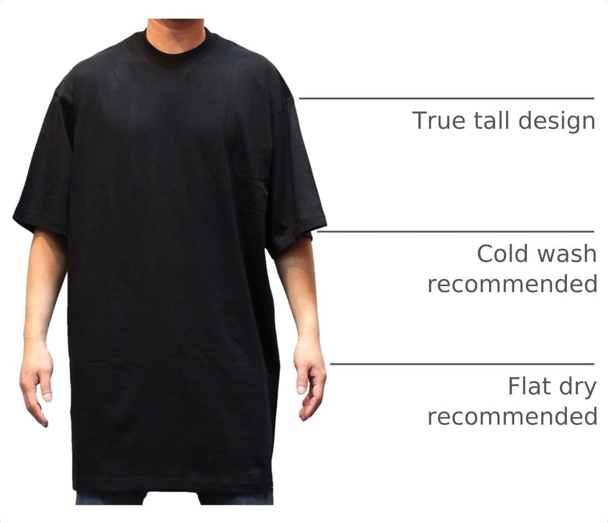 The Basix Big & Tall Men's Heavyweight Crew Neck T-Shirt
