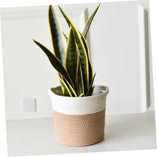 Exquisite Woven Storage Basket Multipurpose Household Flower Basket for Home Decor and Organization