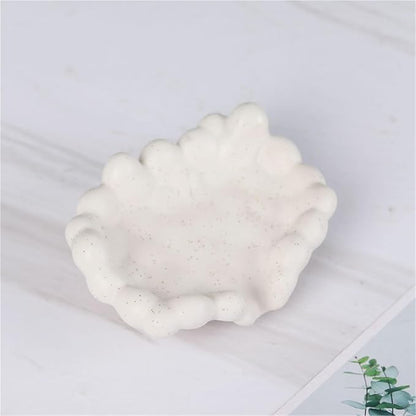 Ceramic Bubble Soap Box Drain Household Bathroom Soap Box Hotel Soap Rack(A)