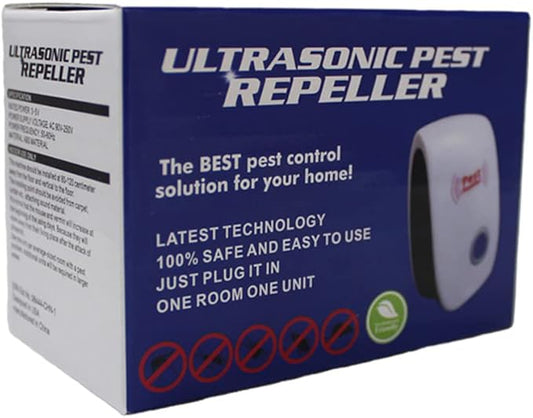 2-Pack Fenzer Ultrasonic Indoor Pest Control Repeller for Bugs, Insects, Mice, Spiders