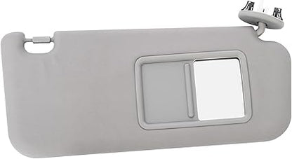 Gray Right Passenger Side Sun Visor with Vanity Light Compatible with Toyota RAV4 2006 2007 2008 2009 2010 2011 2012 2013 Replaces 74310-42451-B2