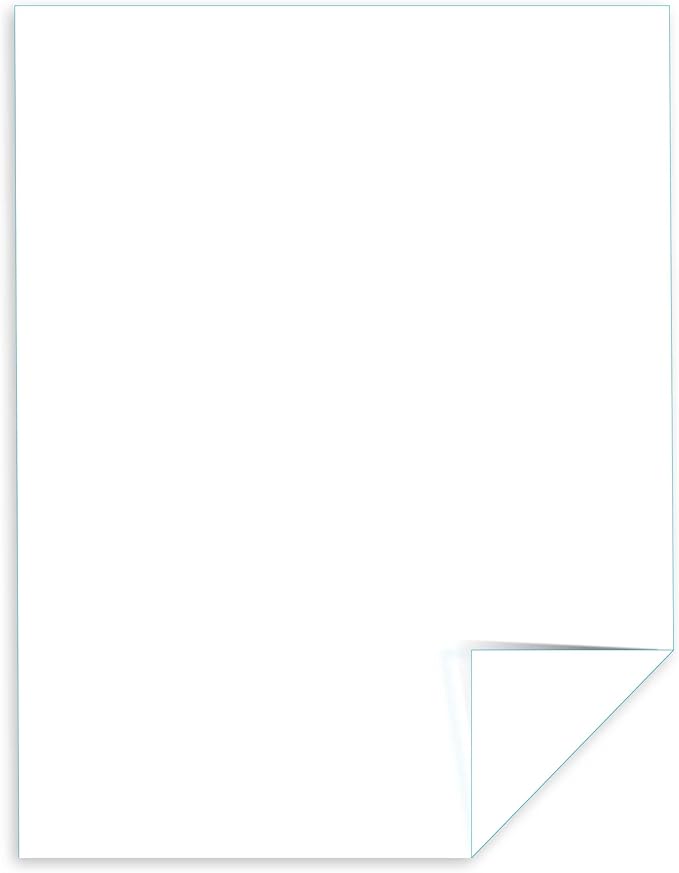 Neenah Index Cardstock, 8.5" x 11", 90 lb163 gsm, White, Lightweight, 94 Brightness, 300 Sheets (91437)