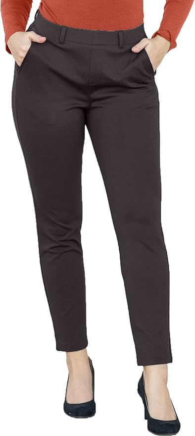 Marycrafts Women's Pull On Stretch Yoga Dress Business Work Pants