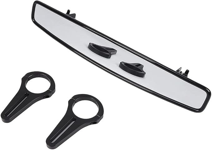 Side by Side Rear View UTV Mirror - Deluxe Edition - Tough Terrain Mirror - Universal ATV UTV Rear View Mirrors - Convex Low Profile UTV Mirror