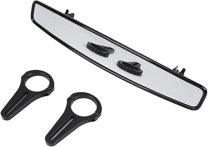 Side by Side Rear View UTV Mirror - Deluxe Edition - Tough Terrain Mirror - Universal ATV UTV Rear View Mirrors - Convex Low Profile UTV Mirror