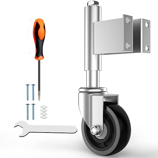 Spring Loaded Gate Casters 5 Heavy Duty Gate Caster Wheels with Hardware 400 Lbs Load Capacity