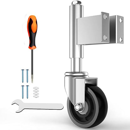Spring Loaded Gate Casters 5 Heavy Duty Gate Caster Wheels with Hardware 400 Lbs Load Capacity