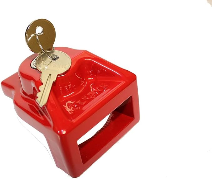GHAL-KA Red Aluminum Glad Hand Lock (Keyed Alike), 1 Pack
