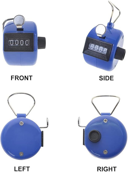 TopTie ABS Hand Tally Counter, 4-Digit Mechanical Golf Clicker Counter Handheld, Lap Number Counter