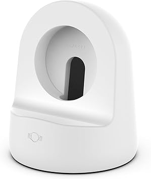 GeeRic Charging Dock Holder Compatible with Galaxy Watch 4Classic, Charger Stand Compatible with Galaxy Watch 3Active 2Active(40mm,44mm), Charger Bracket with Cable Management Slot White