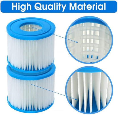 Type VI Hot Tub Filter Cartridge for Spa, Inflatable Hot Tub Tub and Other Types of Inflatable Spa Filter Cartridge Accessories (2pcs)