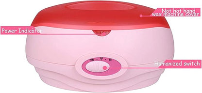 Wax Warmer, Portable Electric Hair Removal Kit, Adjustable Wax Heater Accessories with Heat Insulation Board, Hot Wax Machine