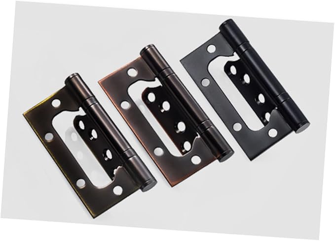 Stainless Steel Spring Hinges for Kitchen Cabinet Doors Heavy Duty Load Capacity Design with Easy Installation Black Finish for Furniture Applications