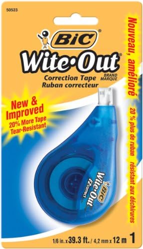Bic Wite Out Ez Correct Tape-16"X39.3' By Bic