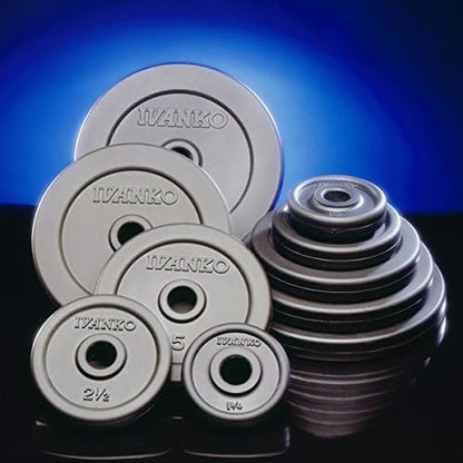 IVANKO Rubber 5 Lb. Plates (RUB-5 PAIR) for 1" and 1-1/16" bars