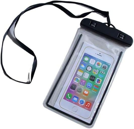 Luminous Waterproof Phone Bag, Suitable for dust-Proof and Dry Bags of All Devices up to 6.0 inches in Size (Black)