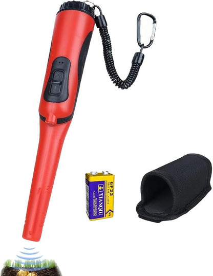 5M Waterproof Metal Detector with Adjustable LED Light, 3 Detection Modes (Sound, Vibration, Sound  Vibration) for Outdoor Treasure Hunting and Professional Use