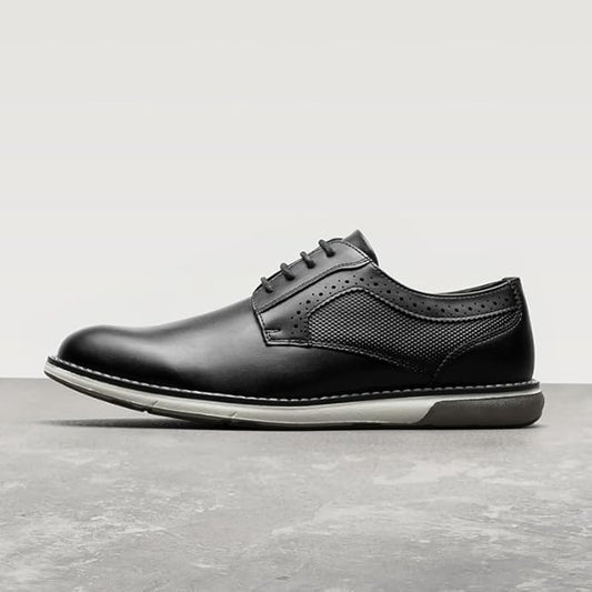 Bruno Marc Men's Plain Toe Oxford Shoes Business Formal Derby Dress Sneakers Crossflex GentEdge