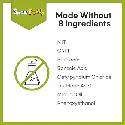 SnowBuddy Foam Toothpaste Kids - Mint Flavors - 1 Pack, Anti Cavity with Low-Fluoride, for u-Shape Toothbrush and Mouthwash for Dental Care