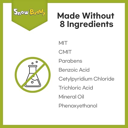 SnowBuddy Foam Toothpaste Kids - Mint Flavors - 1 Pack, Anti Cavity with Low-Fluoride, for u-Shape Toothbrush and Mouthwash for Dental Care