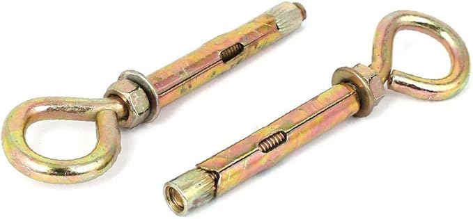 Wall Concrete Brick Expansion Screws Closed Hook Anchor Bolt 8mm Dia Punch 6 Pcs (Color : Multiple Colors)