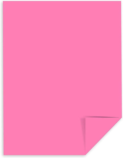 Neenah Paper 21031 Color Paper, 24lb, 8 1/2 x 11, Pulsar Pink, 500 Sheets
