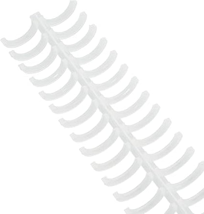 10Pcs Spiral Binding Coil 30 Holes 16mm Diameter Loose Leaf Binding Ring 130 Sheet Capacity Plastic Spines for Bind Paper(Transparent)