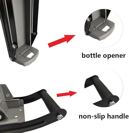 Can Crusher, Efficient Recycling of 12oz and 16oz Aluminum Cans, Beer Cans, etc. Saves Recycling Space(Gray manual)